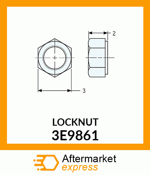 LOCKNUT 3E9861