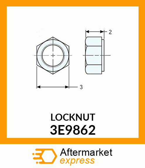 LOCKNUT 3E9862