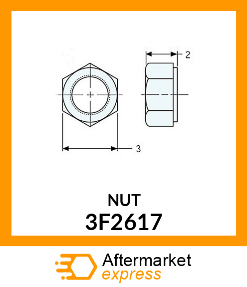 NUT 3F2617