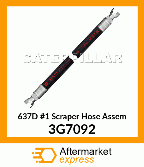 637D #1 Scraper Hose Assem 3G7092