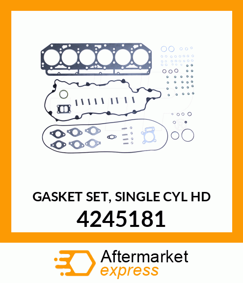 GASKET SET, SINGLE CYL HD 4245181