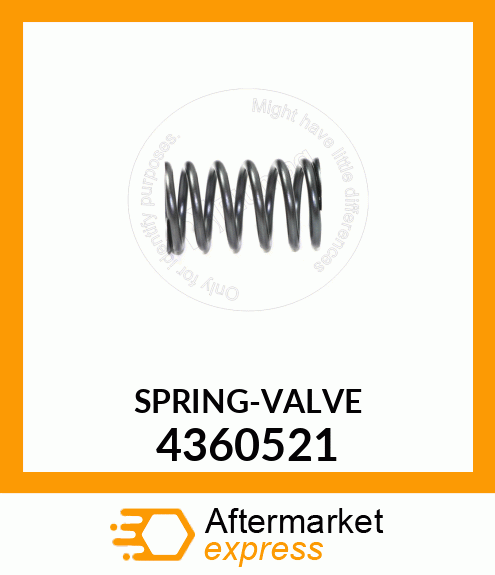 SPRING, VALVE 4360521