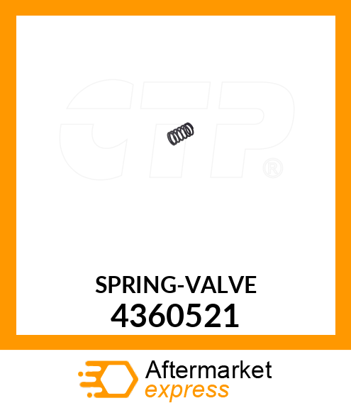 SPRING, VALVE 4360521