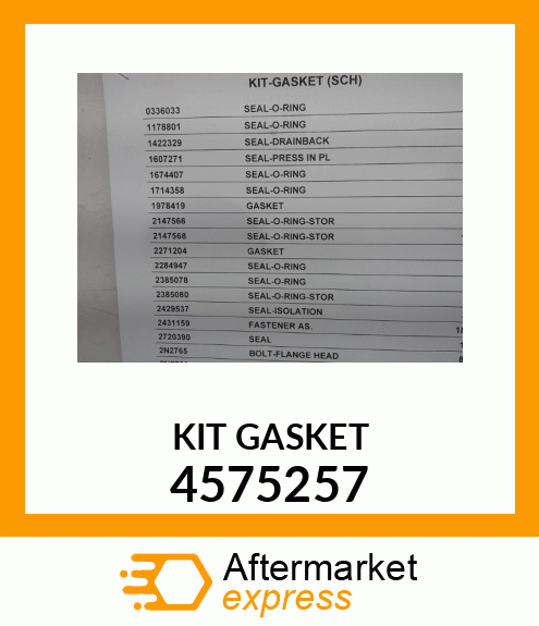 KIT GASKET 4575257