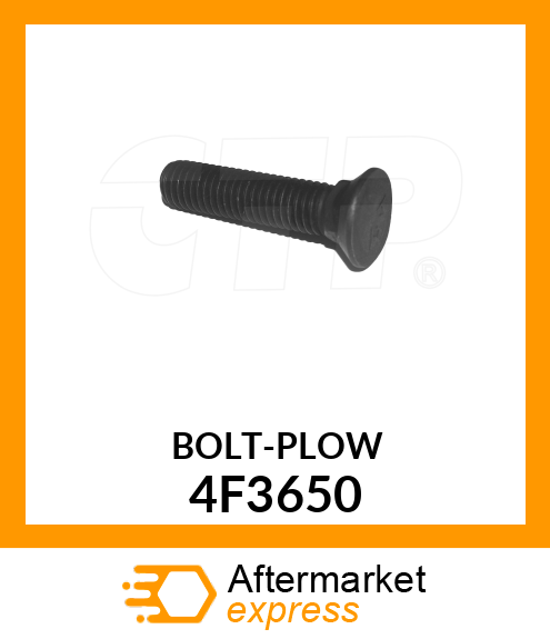 BOLT - PLOW 1/2 X 2-1/4" 4F3650