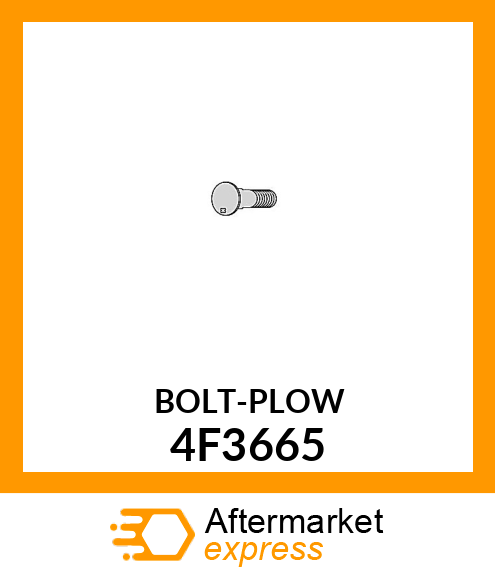 BOLT - PLOW 5/8 X 3-1/2" 4F3665