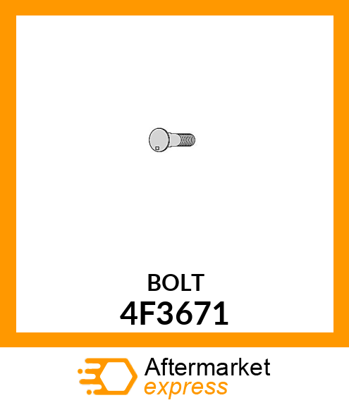 BOLT - PLOW 5/8 X 4" 4F3671