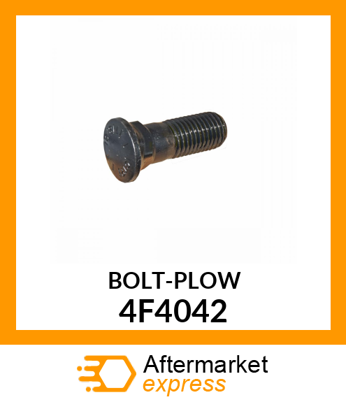 BOLT - PLOW 1 X 3" 4F4042
