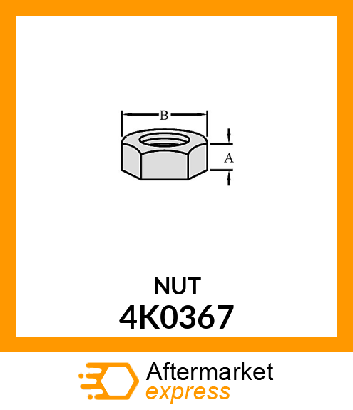 NUT - PLOW 5/8" 4K0367