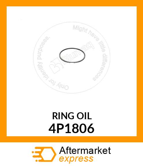 PISTON RING-OIL 4P1806