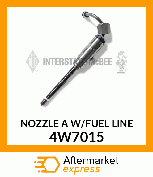 NOZZLE ASSY W/FUEL LINE 1W3996 4W7015