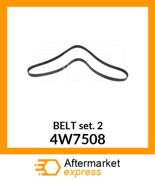 V-BELT SET 4W7508