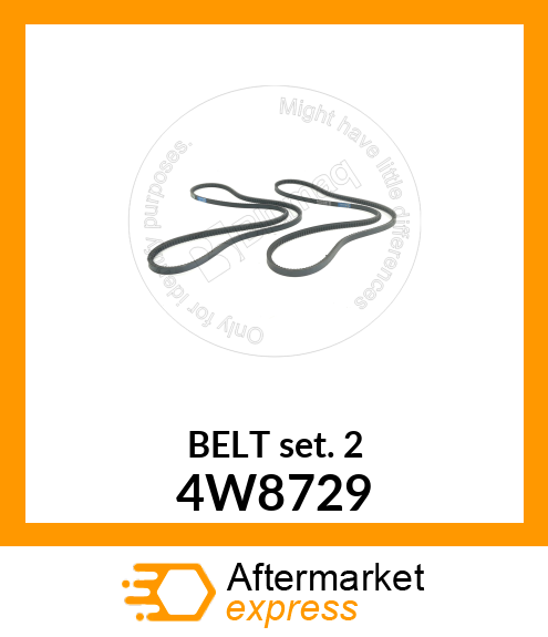 V-BELT SET 4W8729