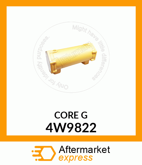 CORE ASSY. OIL COOLER ENGINE 4W9822