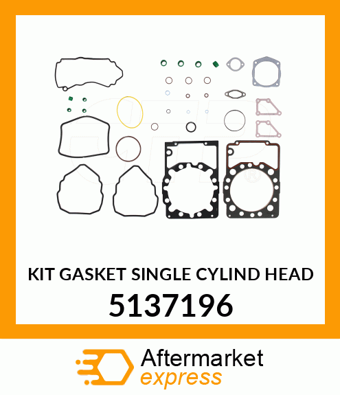 Kit Gasket Single Cylind Head 5137196