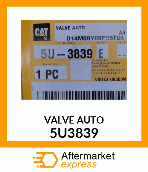 VALVE AUTO 5U3839