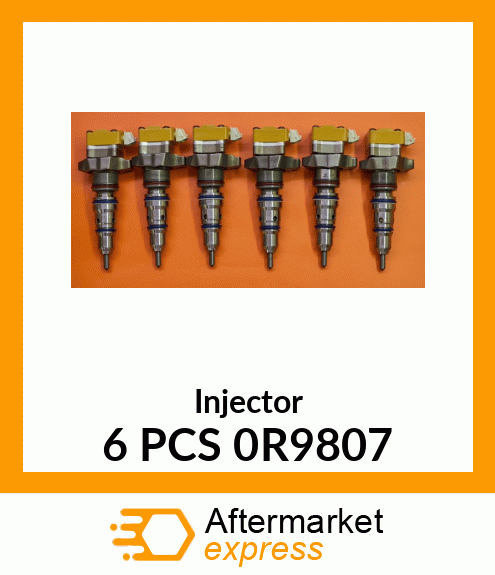 Injector 6 PCS 0R9807