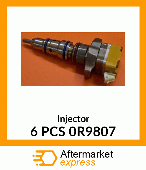 Injector 6 PCS 0R9807