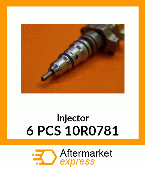 Injector 6 PCS 10R0781