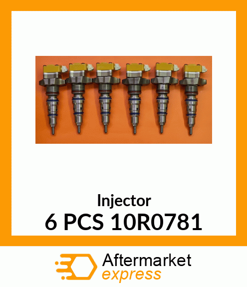 Injector 6 PCS 10R0781