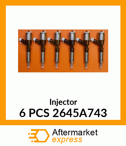 Injector 6 PCS 2645A743