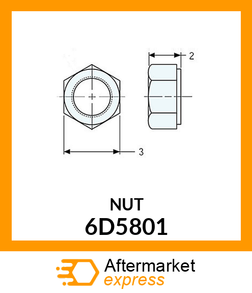 NUT 6D5801