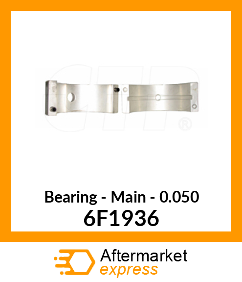 MAIN BEARING .050" 6F1936