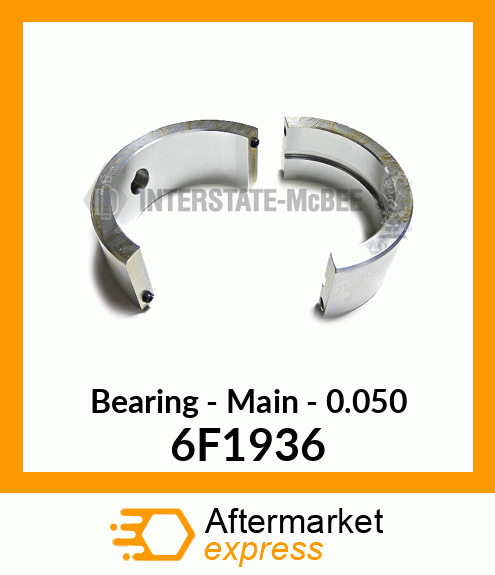 MAIN BEARING .050" 6F1936