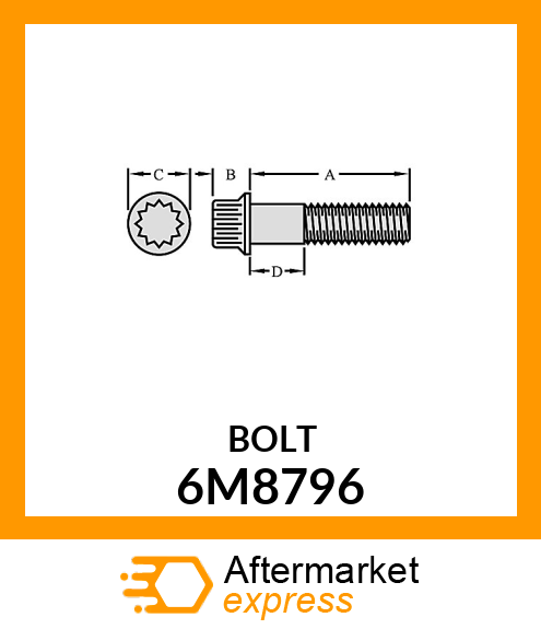 BOLT 6M8796