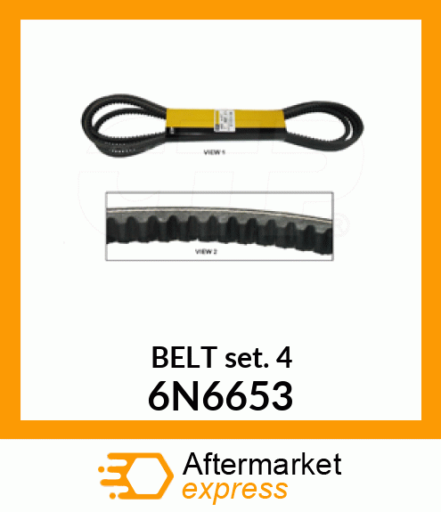 VEE BELT SET 6N6653