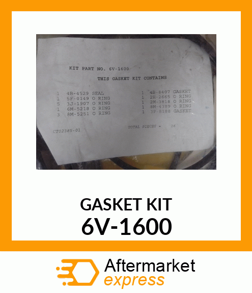 GASKET KIT 6V-1600