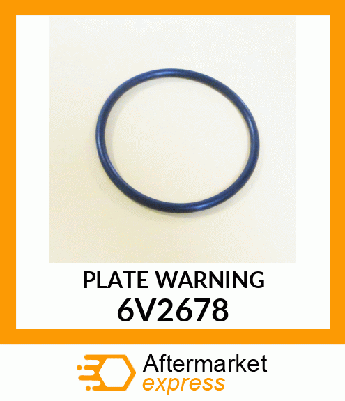 PLATE WARNING 6V2678