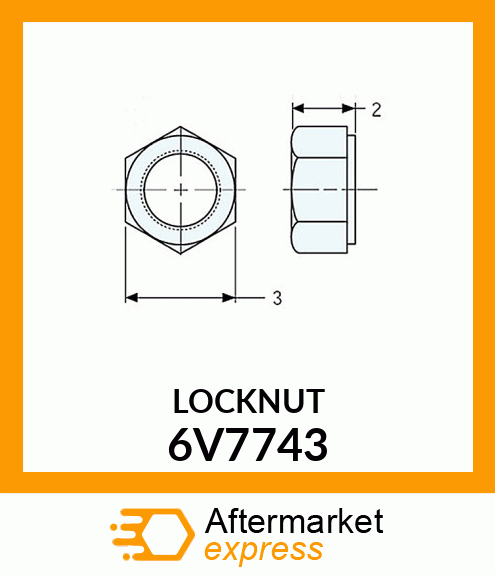 LOCKNUT 6V7743