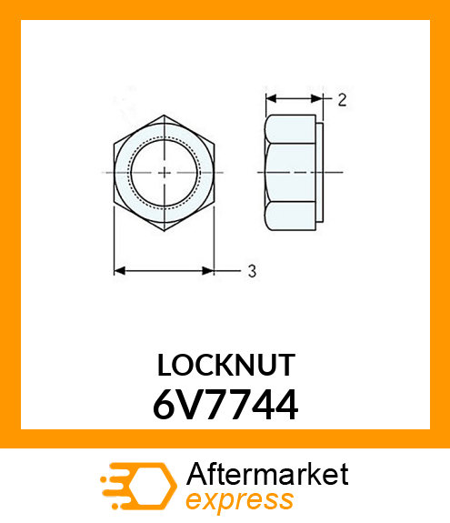 LOCKNUT 6V7744