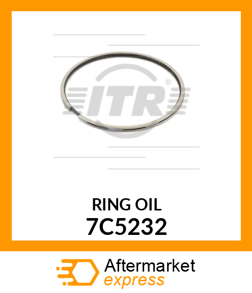 PISTON RING-OIL 7C5232