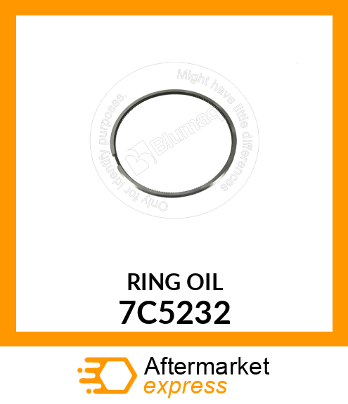 PISTON RING-OIL 7C5232