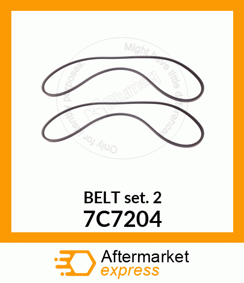 V BELT SET 7C7204