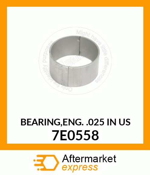 ROD BEARING .025 7E0558