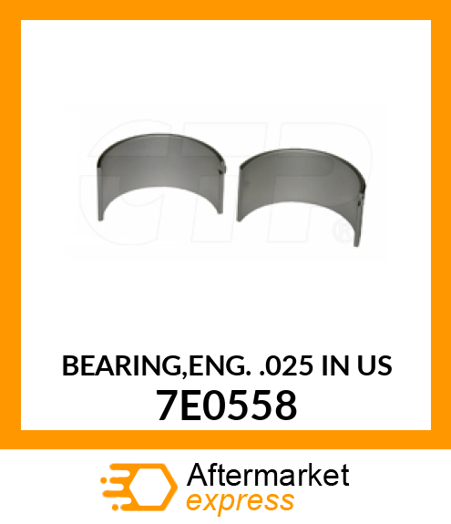 ROD BEARING .025 7E0558