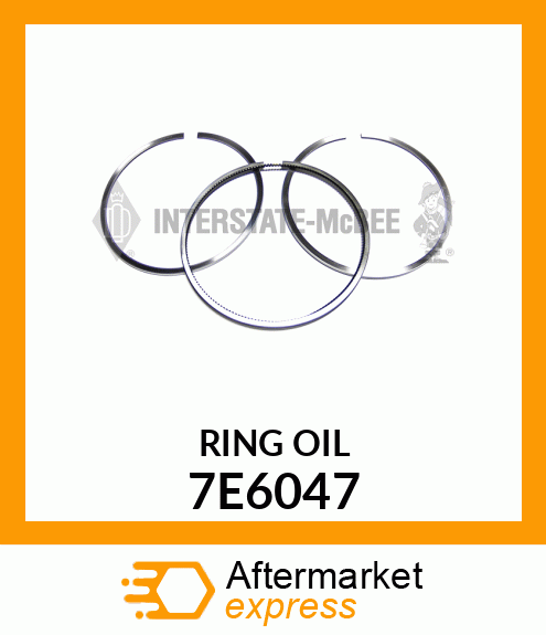 PISTON RING-OIL 7E6047