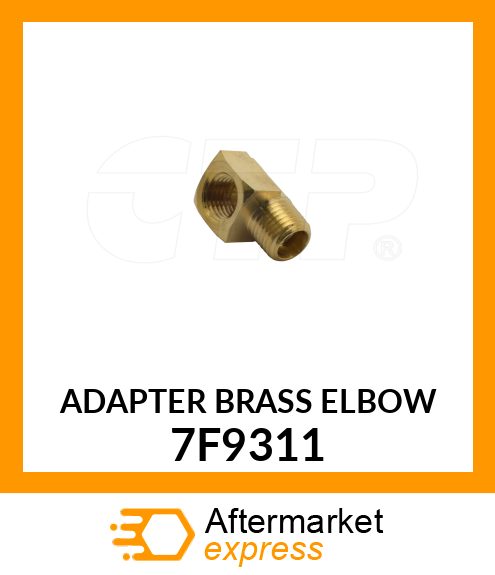 ELBOW - BRASS 7F9311