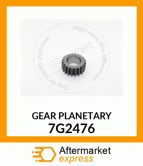 GEAR, PLANETARY TRANSMISSION 7G2476