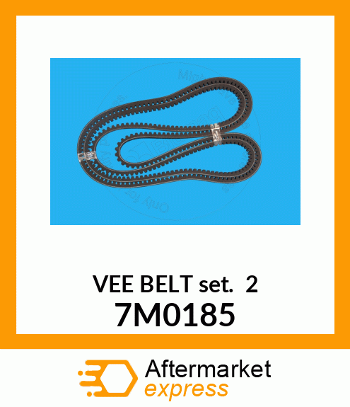 VEE BELT SET (2) 7M0185