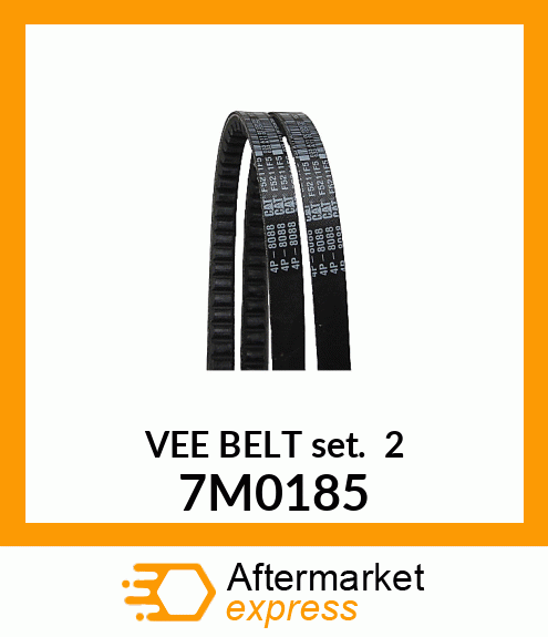 VEE BELT SET (2) 7M0185