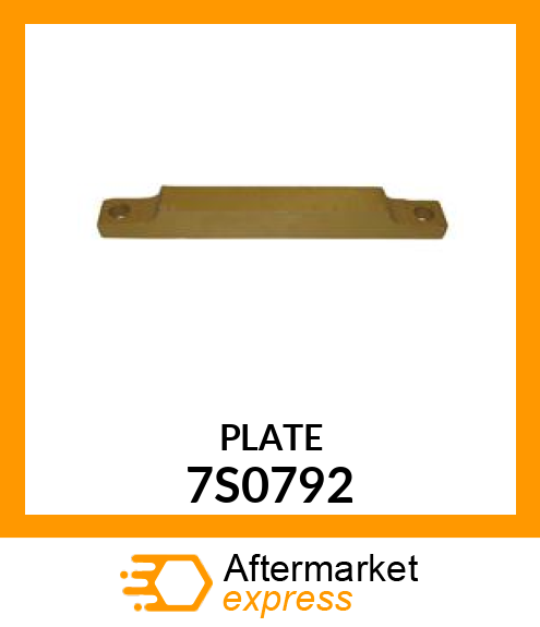 PLATE, EQUALIZER BAR 7S0792