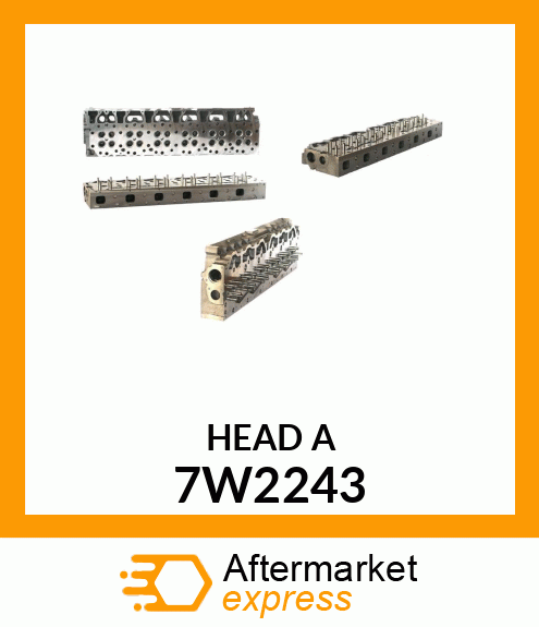 CYLINDER HEAD (LOADED) 3412 7W2243