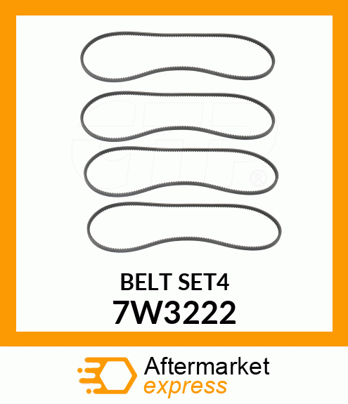 BELT SET(4) 7W3222