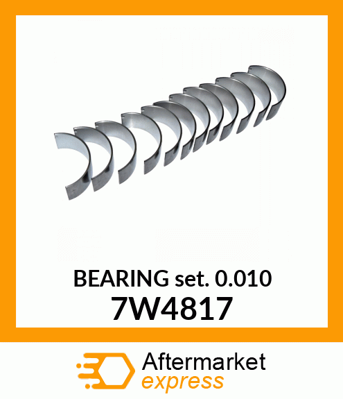 BEARING SET 0.010 7W4817