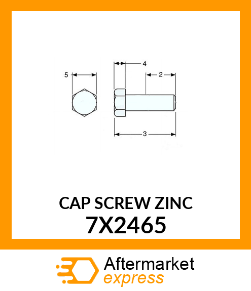 BOLT 7X2465