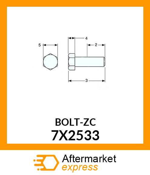BOLT-ZC 7X2533